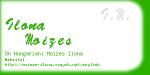 ilona moizes business card